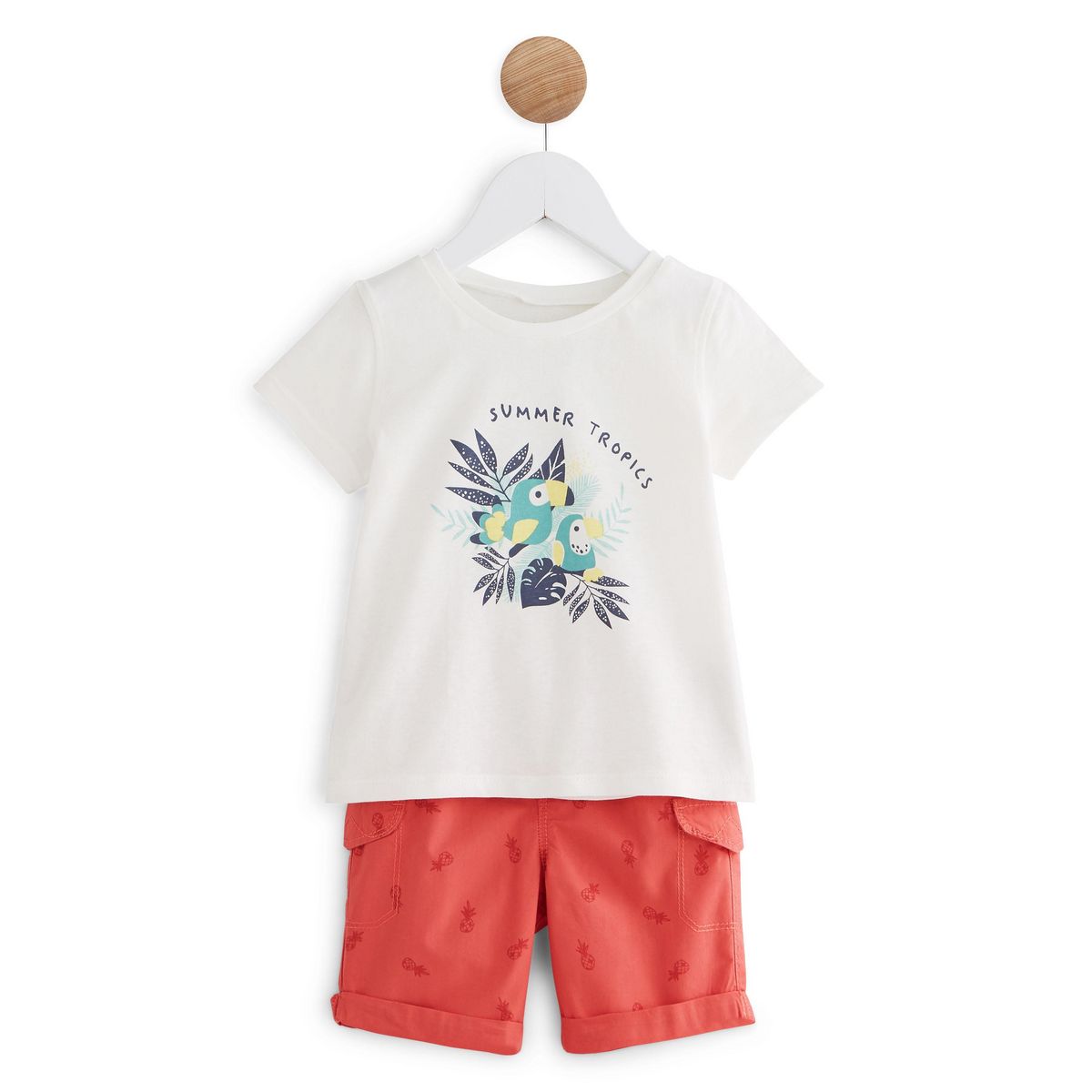 IN EXTENSO Ensemble t-shirt + bermuda bébé garçon