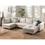 Voir la diapositive 1 : LISA DESIGN Rune - canapé panoramique - 7 places - style scandinave - gauche