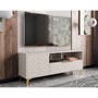 Voir la diapositive 5 : BEST MOBILIER Boccioni - meuble tv - beige - 150 cm
