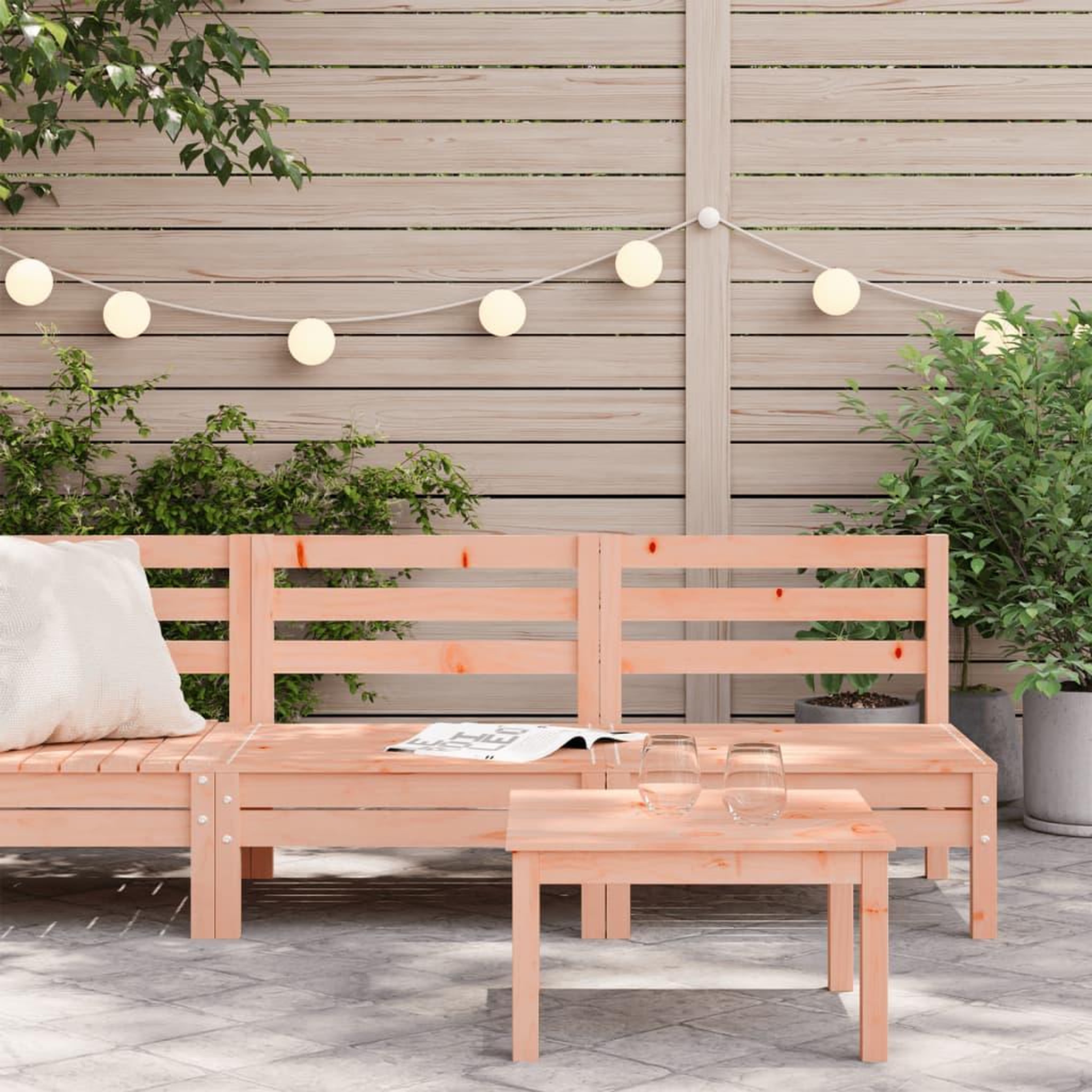 Voir la diapositive 3 : VIDAXL Canapes de jardin sans accoudoirs 2 pcs bois massif douglas