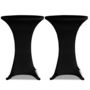 Voir la diapositive 3 : VIDAXL Housses elastiques de table Ø 80 cm Noir 4 pcs
