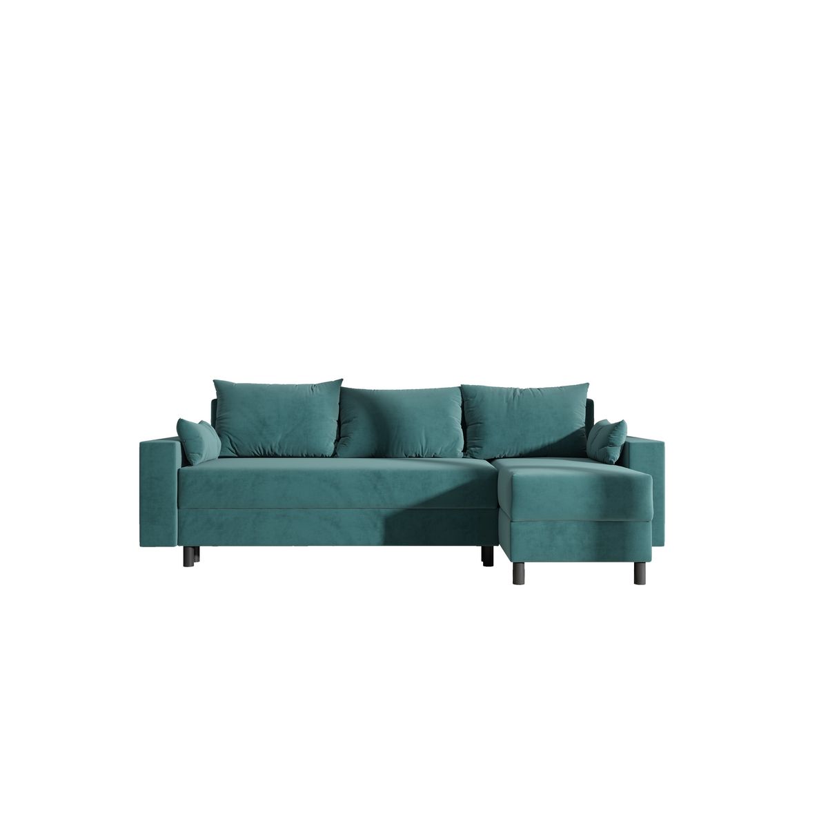 Canapé d'angle convertible  et réversible avec coffre 3 places PAOLA 