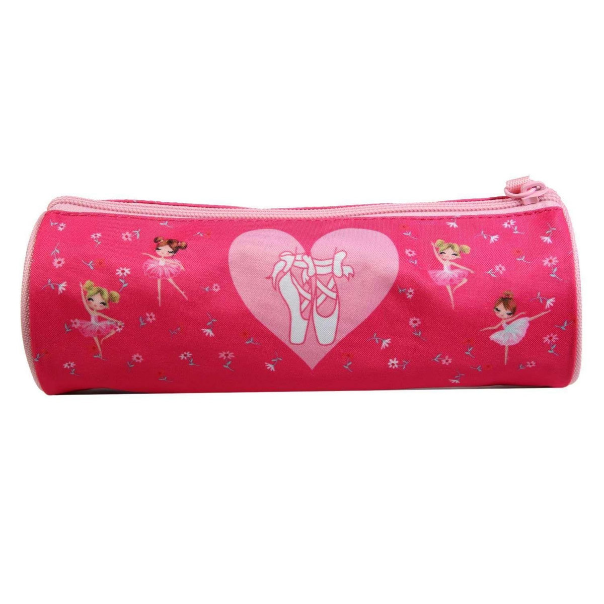 Bagtrotter BAGTROTTER Trousse scolaire ronde Phileas Danseuses Rose