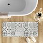 Voir la diapositive 2 : Douceur d'Intérieur Tapis de bain ultra absorbant carreaux de ciment - 50 x 120 cm