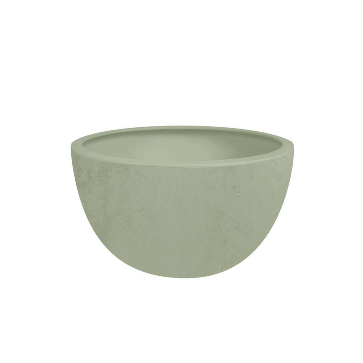 Eda Pot de fleurs vasque Basalt Up Ø 40 x 16,5 cm - 14,9 L - Vert amande - Eda