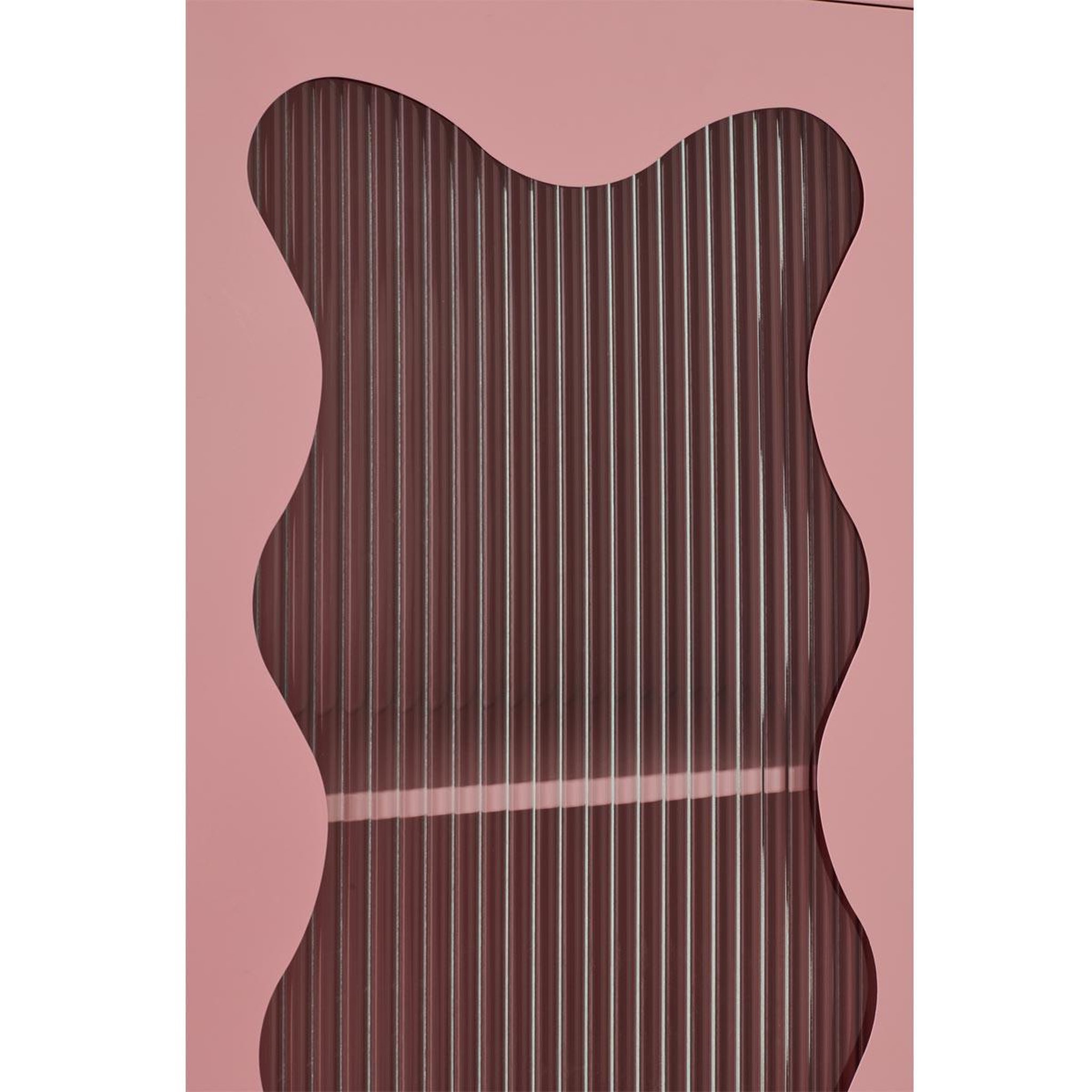 Voir la diapositive 6 : J-LINE Étagère enfant design  vague  120cm rose clair