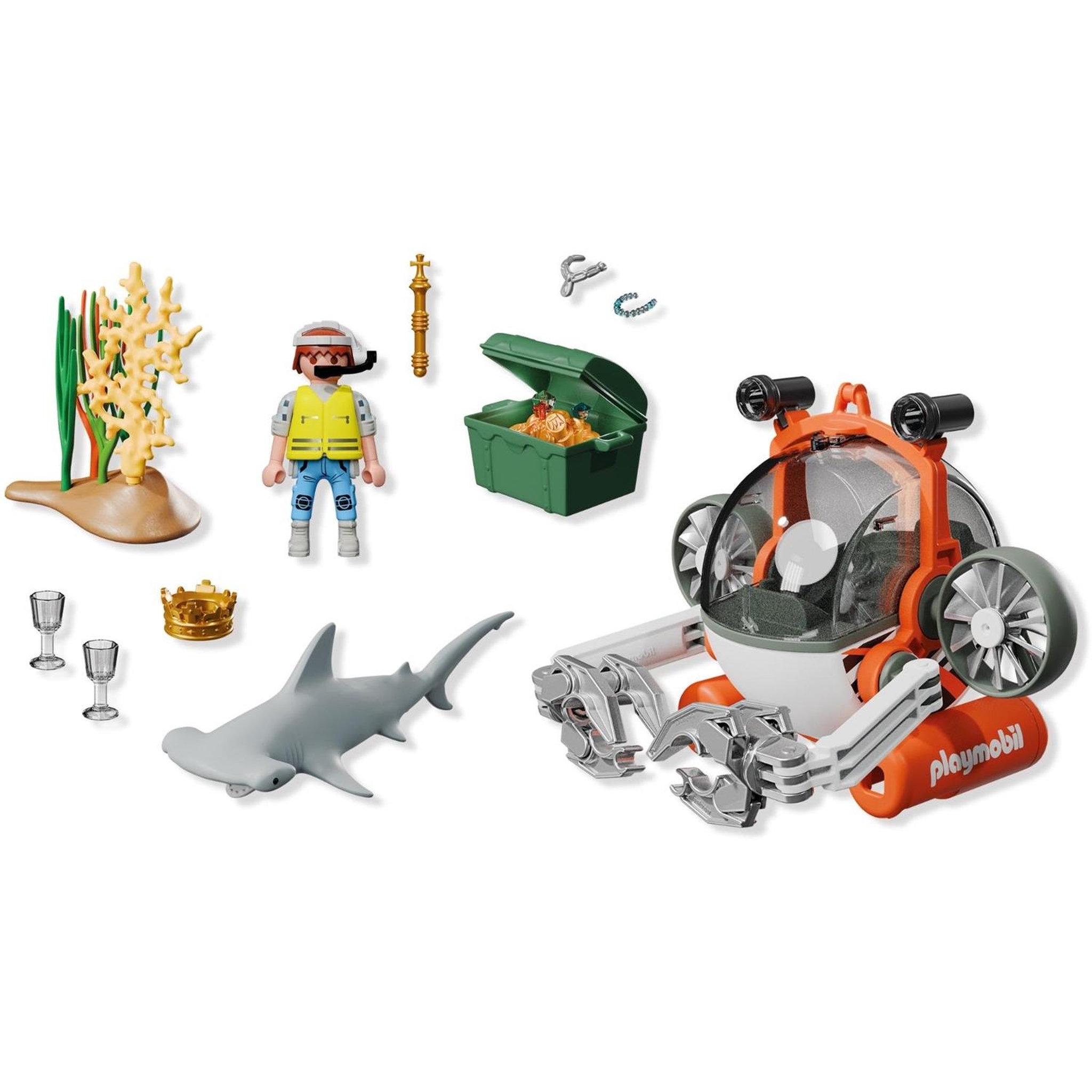 Voir la diapositive 4 : PLAYMOBIL Chasse au trésor sous-marin