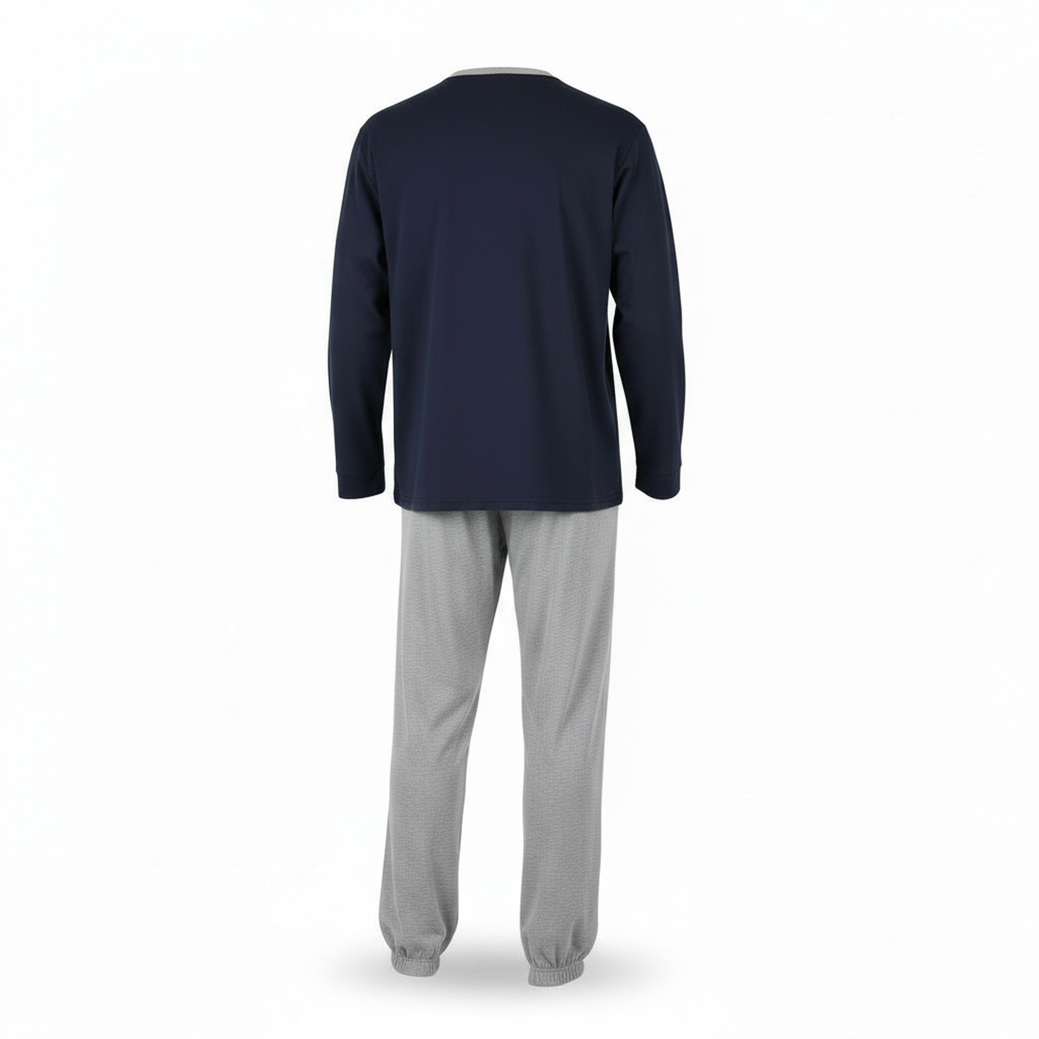 Voir la diapositive 3 : OZABI Ozabi pyjama homme doublé polaire écusson brodé
