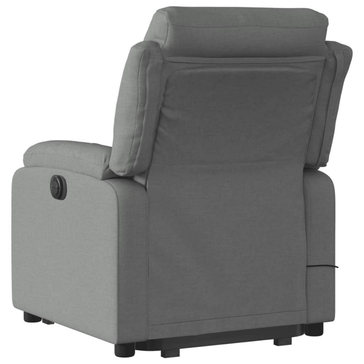 VIDAXL Fauteuil inclinable de massage electrique Gris fonce Tissu