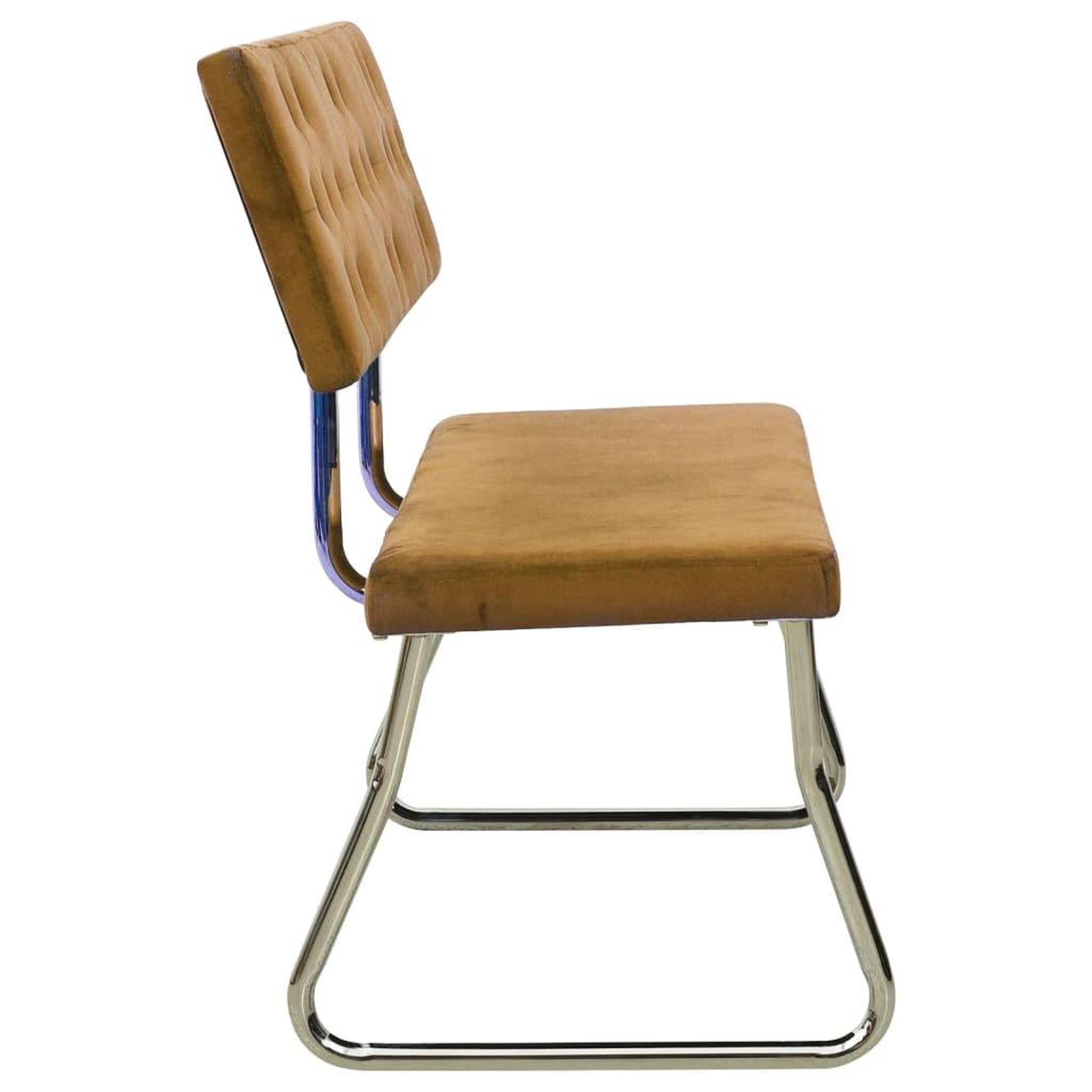 Voir la diapositive 3 : VIDAXL Banc 110 cm Marron Velours
