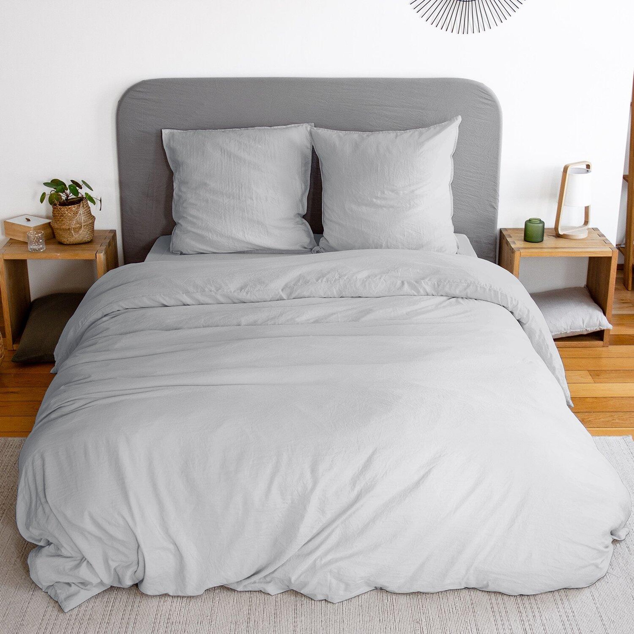 Voir la diapositive 1 : Home collection Parure microfibre lavee