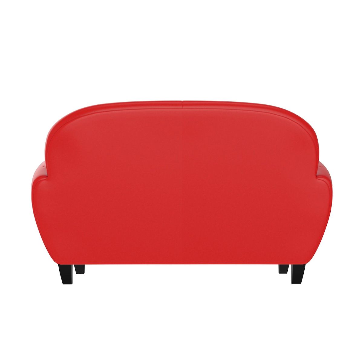 Rendez vous déco Canapé 2 places noir en croute de cuir enduite - Club