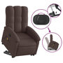 Voir la diapositive 5 : VIDAXL Fauteuil inclinable de massage Marron fonce Tissu