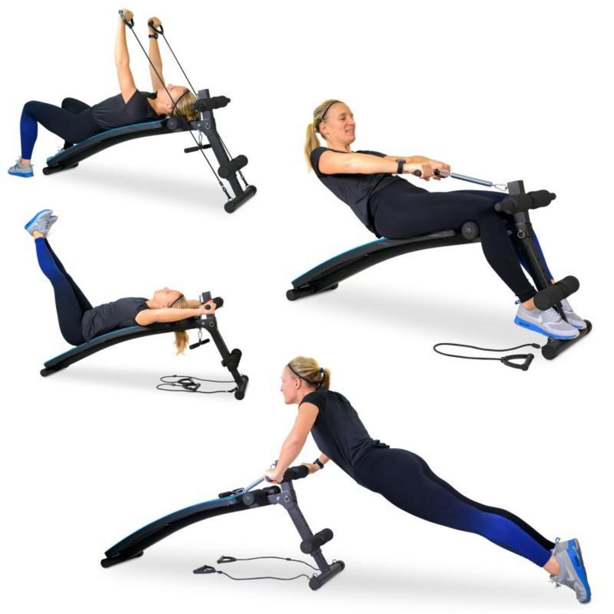 SPARRAW Banc de Musculation ARTEMIS Appareil de fitness multifonction avec sangles de résistance et Hauteur réglable