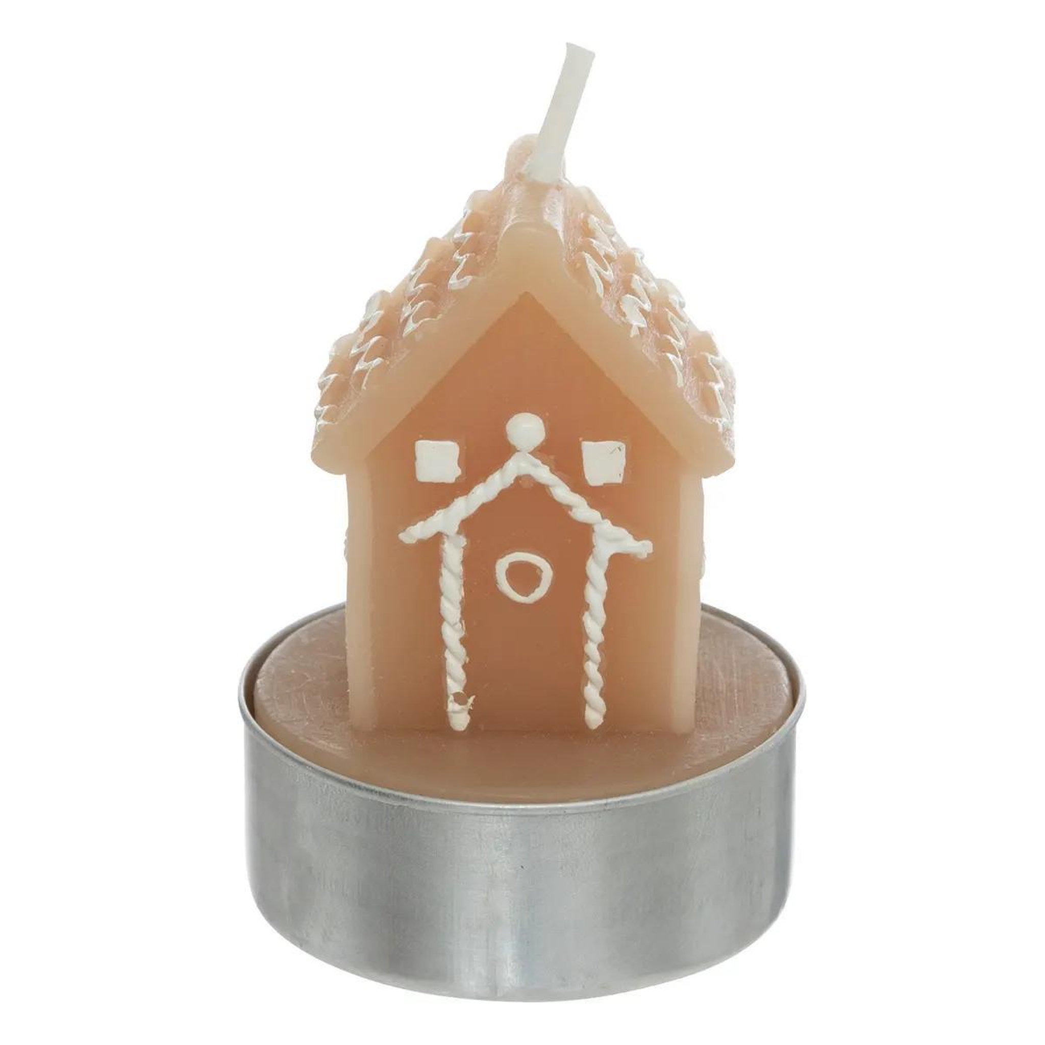 Voir la diapositive 2 : ATMOSPHERA Lot de 4 bougies déco  maison  98g beige