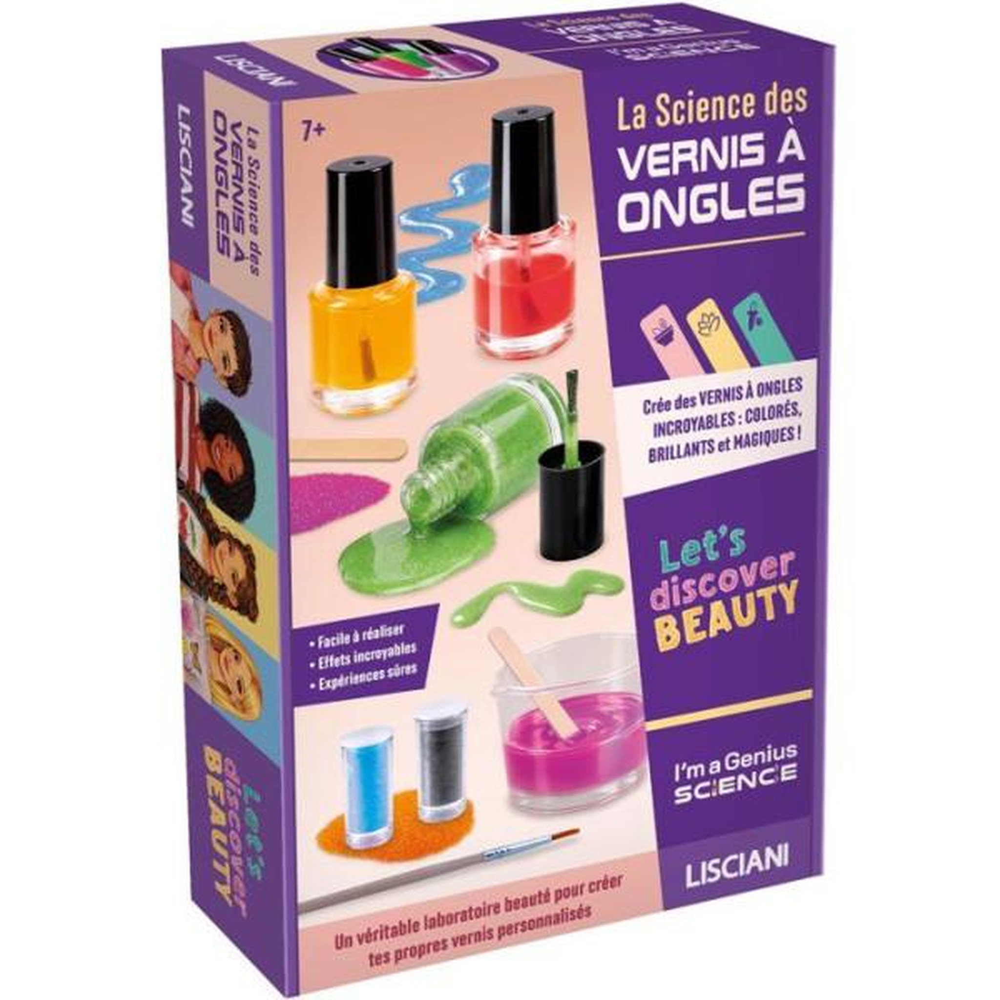 LISCIANI GIOCHI I'm A Genius La Science des Vernis - Coffret scientifique - LISCIANI - Création de vernis colorés