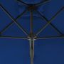 Voir la diapositive 5 : VIDAXL Parasol de jardin avec mat en acier bleu 300x230 cm