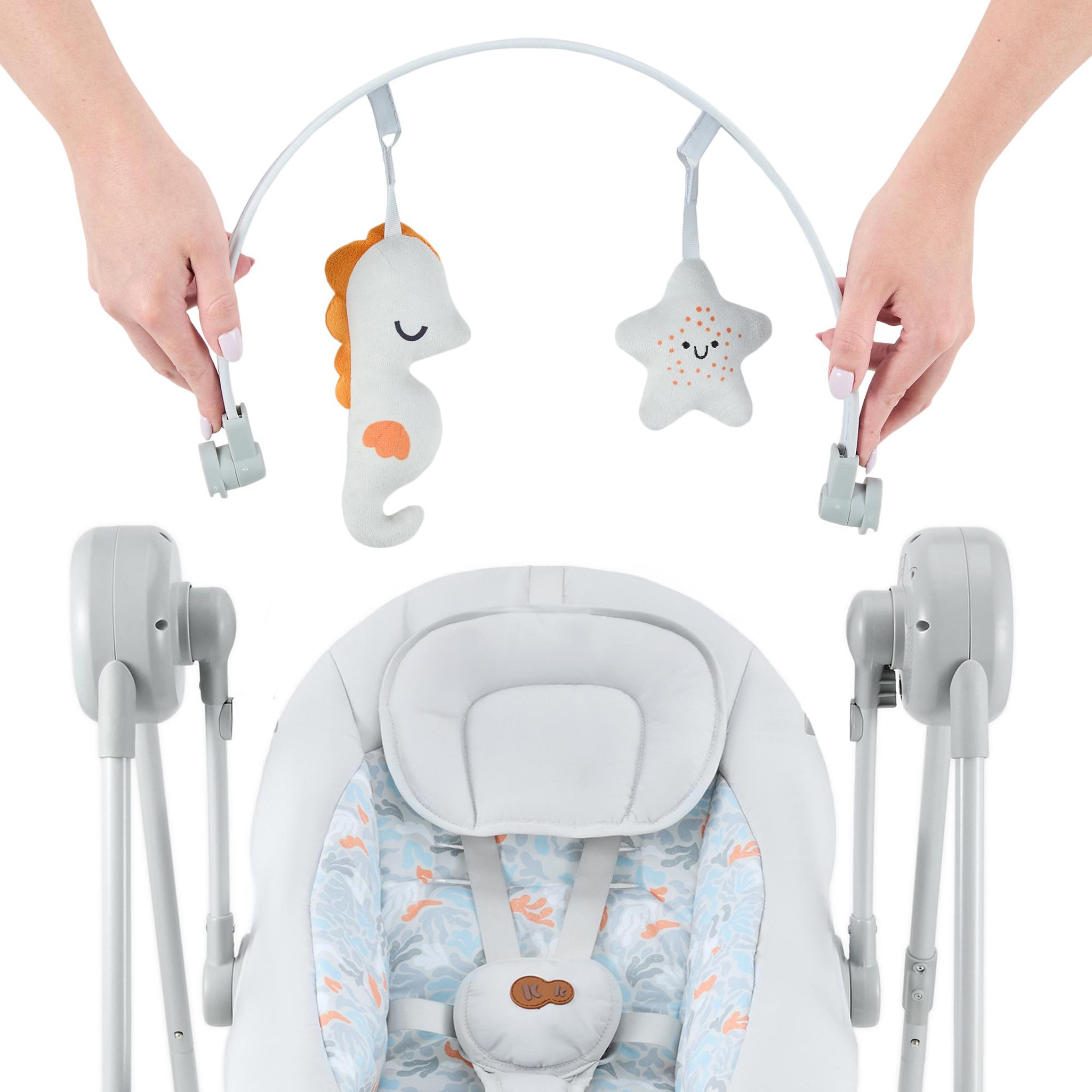 Voir la diapositive 3 : KINDERKRAFT Balancelle transat électrique pour bébé