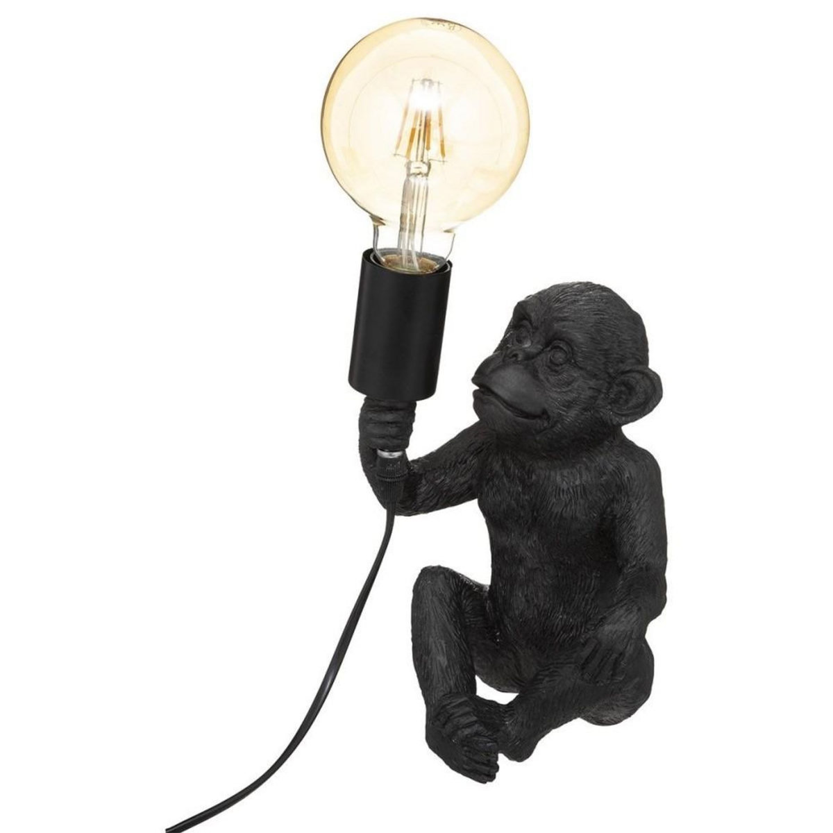 ATMOSPHERA Lampe Singe noir H24.5