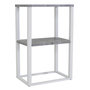 Voir la diapositive 1 : Paris Prix Table de Chevet Double  Rise  68cm Gris & Blanc