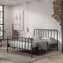 Voir la diapositive 3 : Paris Prix Lit Adulte  Bronxx  160x200cm Noir Mat