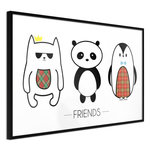 Paris Prix Affiche Murale Encadrée  Buddies. Coloris disponibles : Jaune, Noir