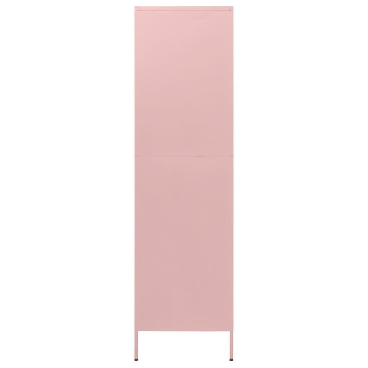 VIDAXL Garde-robe Rose 90x50x180 cm Acier