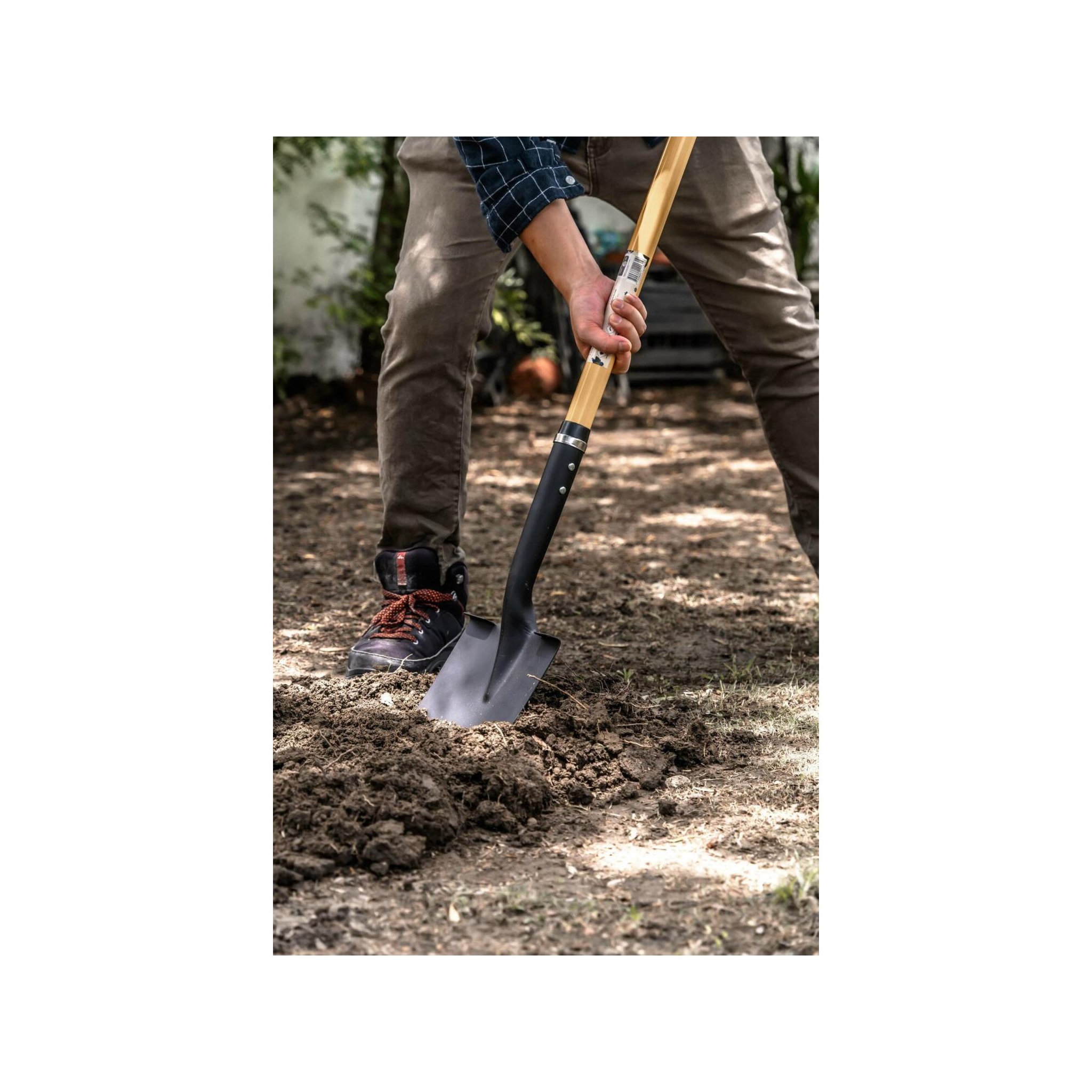 Voir la diapositive 3 : SUAN Pelle bêche pour jardin - suan - manche en fibre de verre - poignée confort