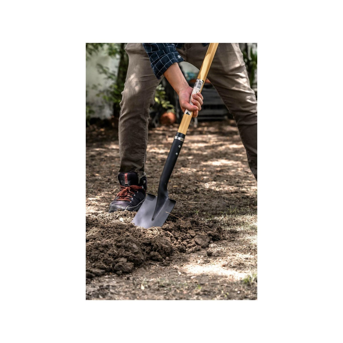SUAN Pelle bêche pour jardin - Suan - Manche en fibre de verre - Poignée confort