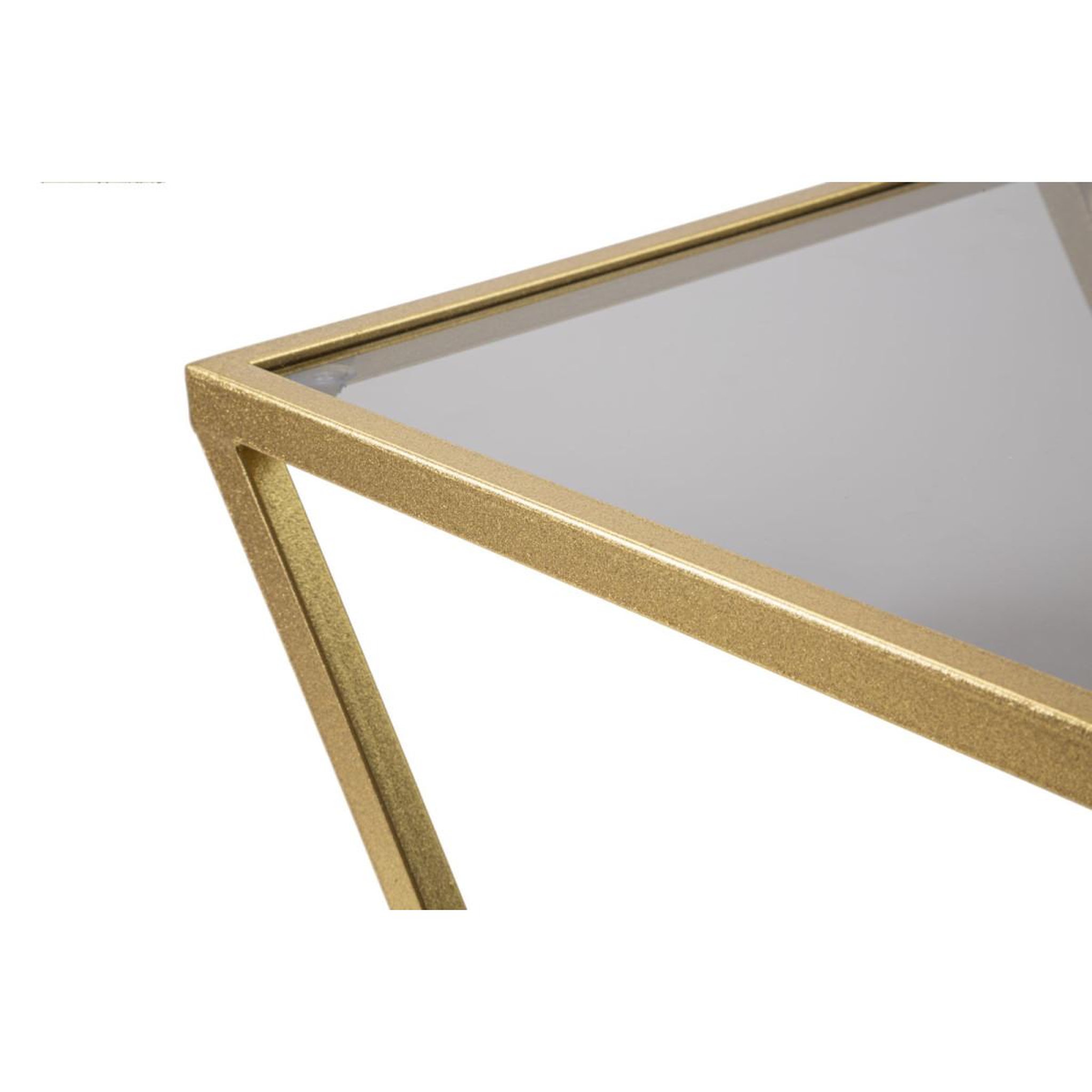 Voir la diapositive 6 : Paris Prix Lot de 2 Tables d'Appoint Gigognes  Zoe  60cm Or
