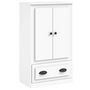 Voir la diapositive 2 : VIDAXL Buffet haut blanc 60x35,5x103,5 cm bois d'ingenierie