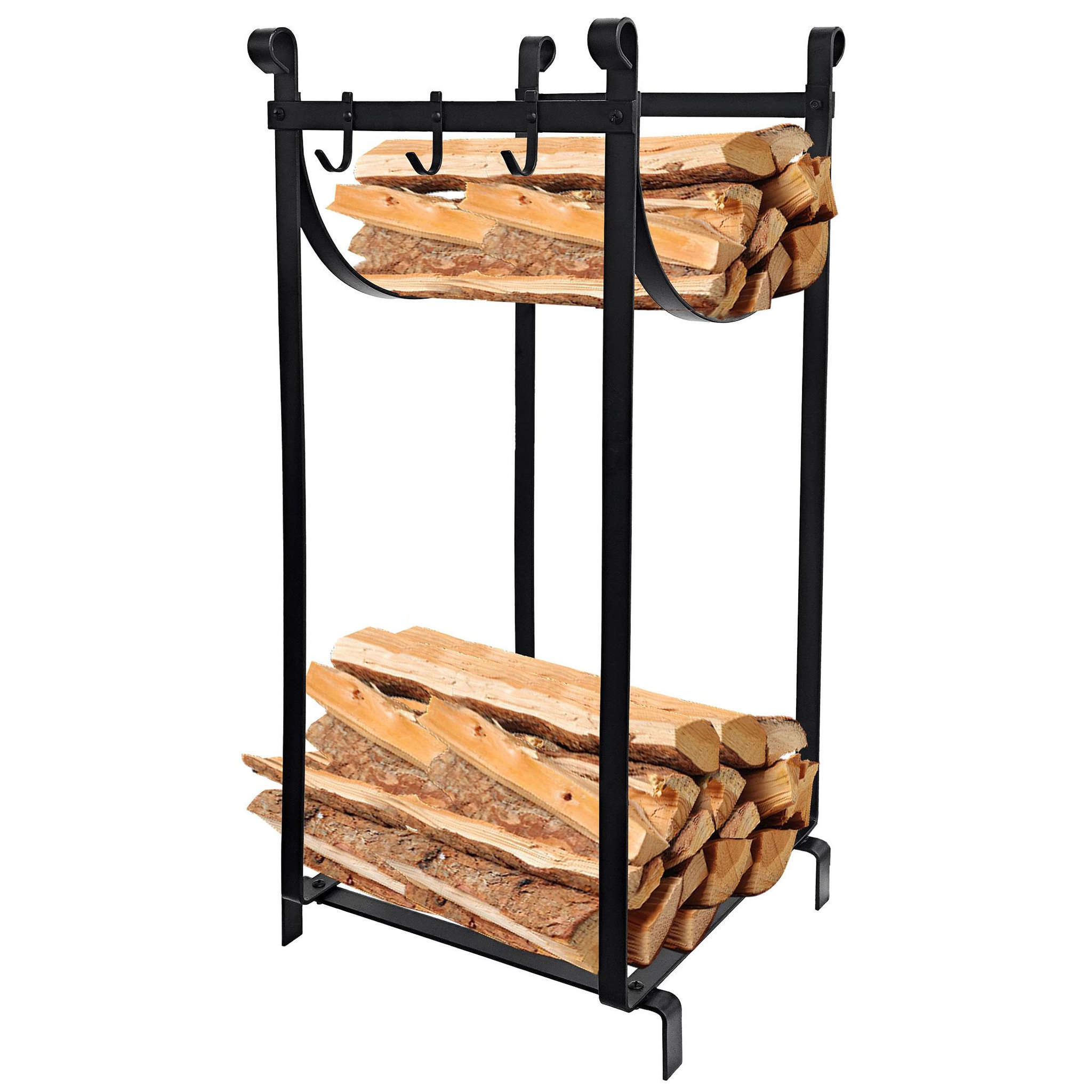 Voir la diapositive 2 : WERKAPRO Range bûches d'intérieur 2 niveaux WERKA PRO  h 76cm