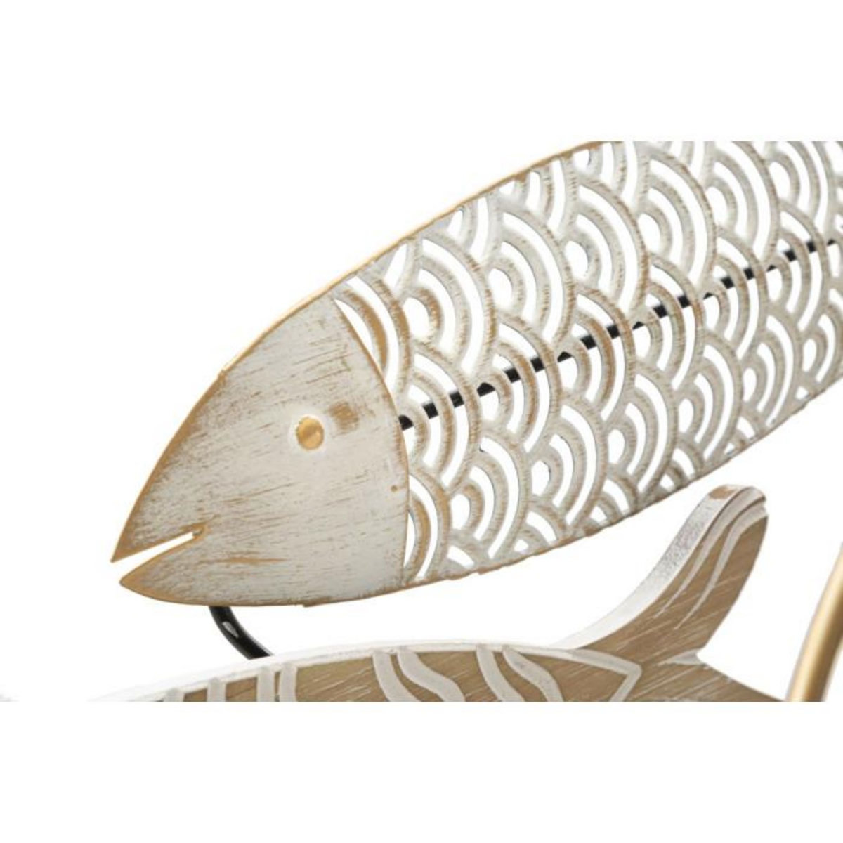 Paris Prix Décoration Murale en Métal  Fishy Move  142cm Multicolore