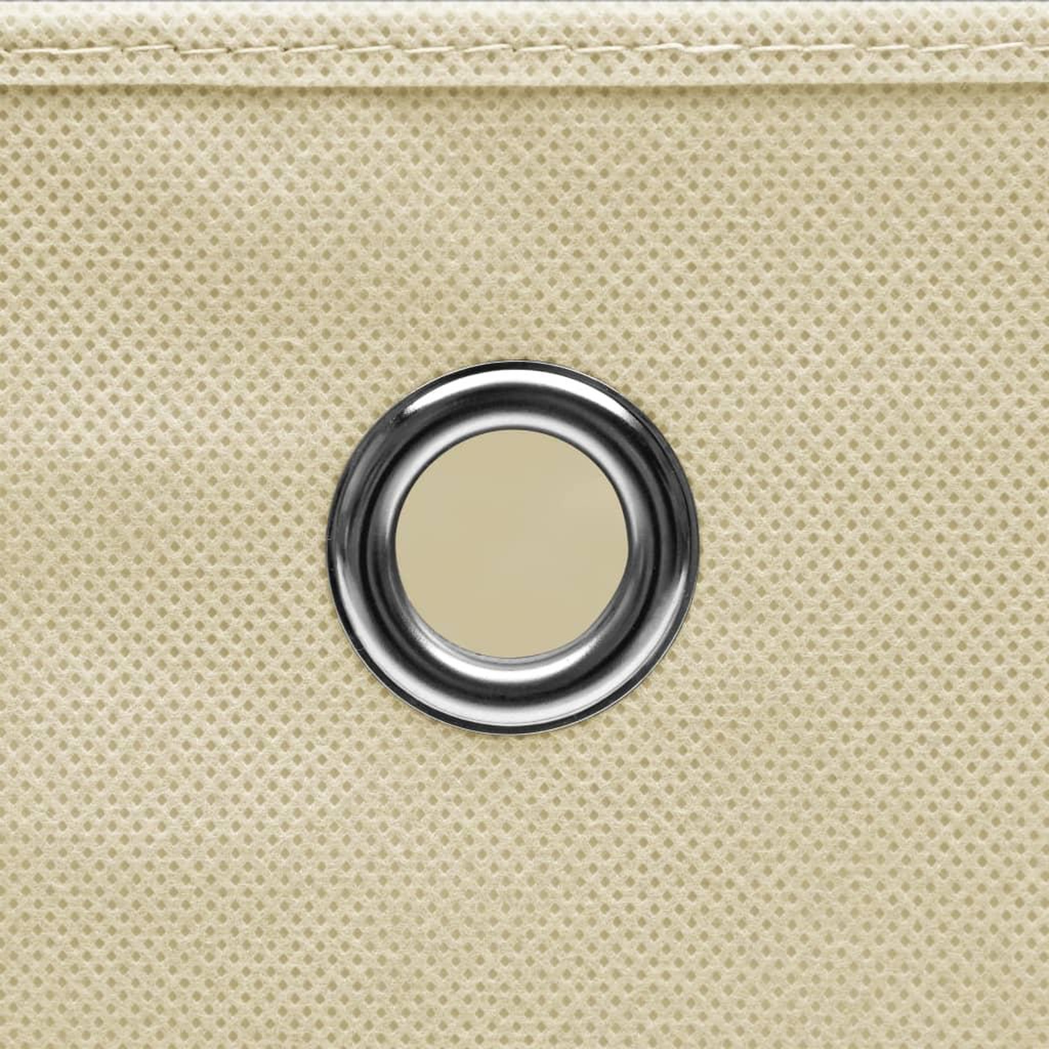 Voir la diapositive 5 : VIDAXL Boîtes de rangement avec couvercles 4 pcs 28x28x28 cm Creme