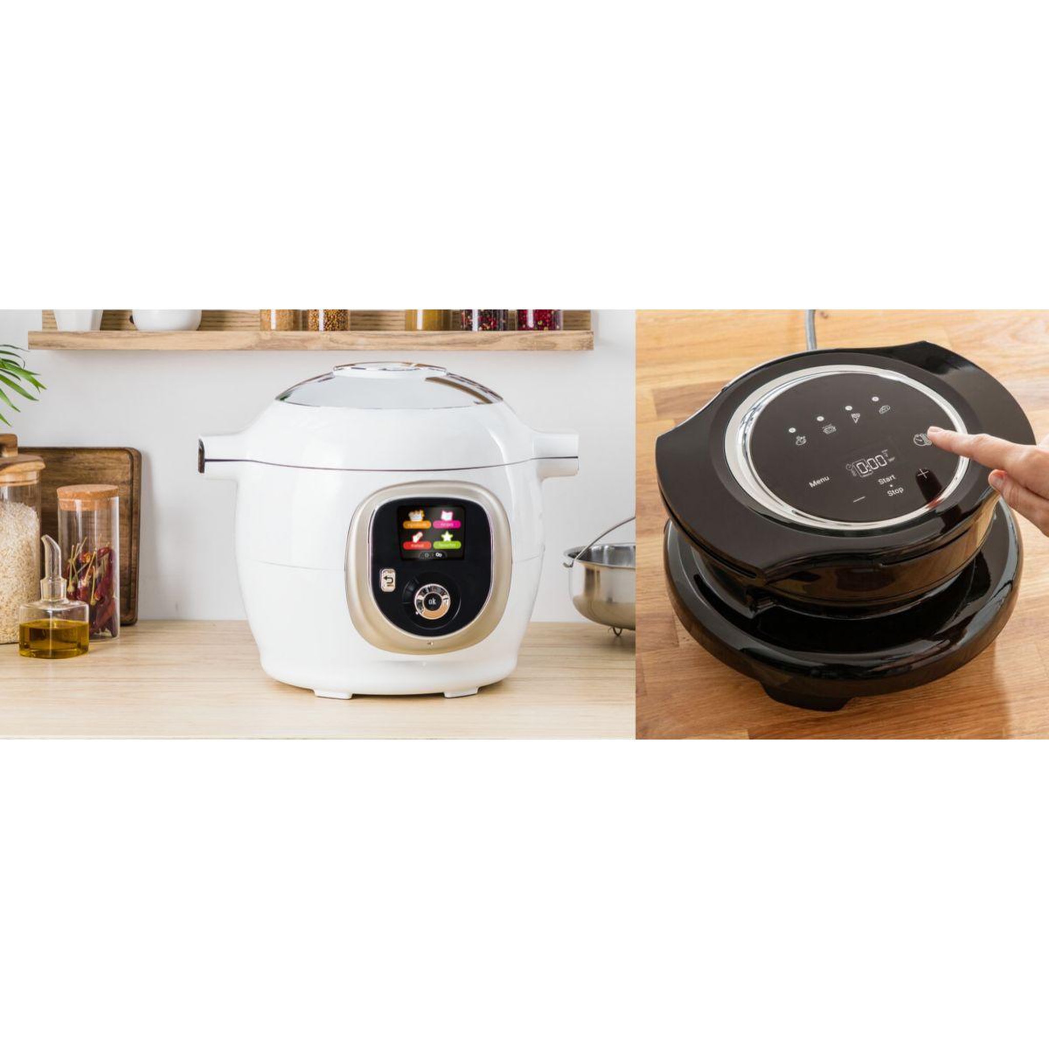 Voir la diapositive 4 : MOULINEX Cookeo CE85XAF0 blanc 6 L, 9 modes de cuisson + Extra Crisp