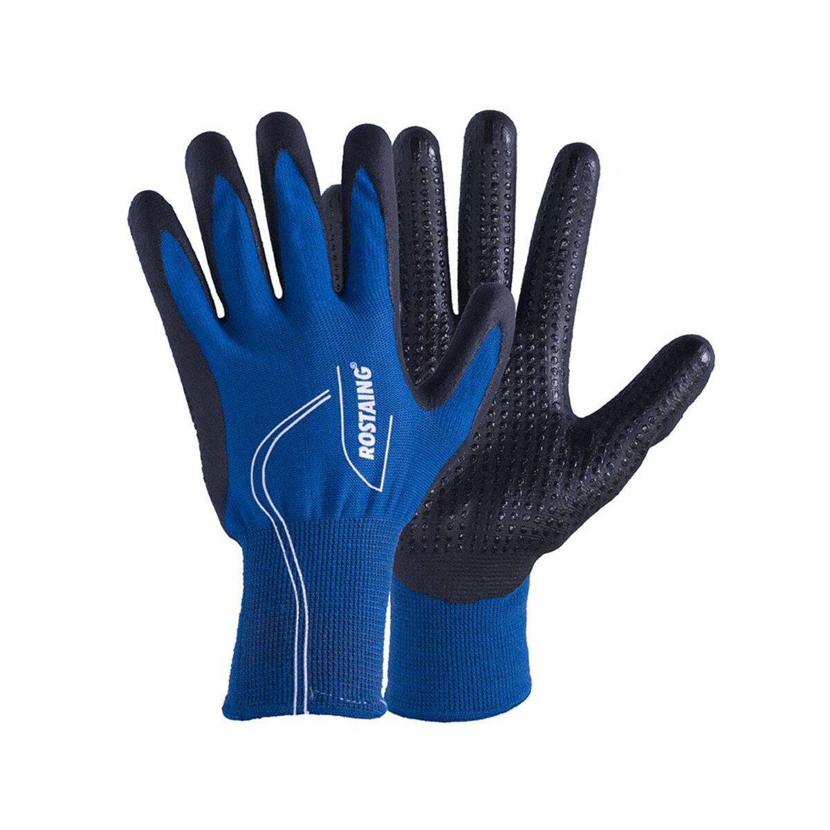ROSTAING Gants de protection Canada pour jardinage mi-saison T10 Bleu roi - Rostaing