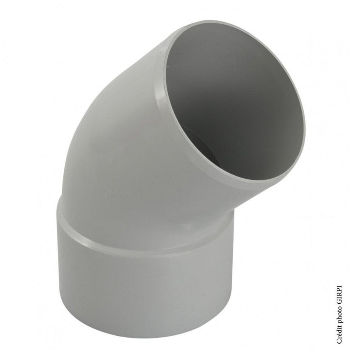 GIRPI Coude 45° pvc gris GIRPI, Dév.33 cm Diam.100 mm