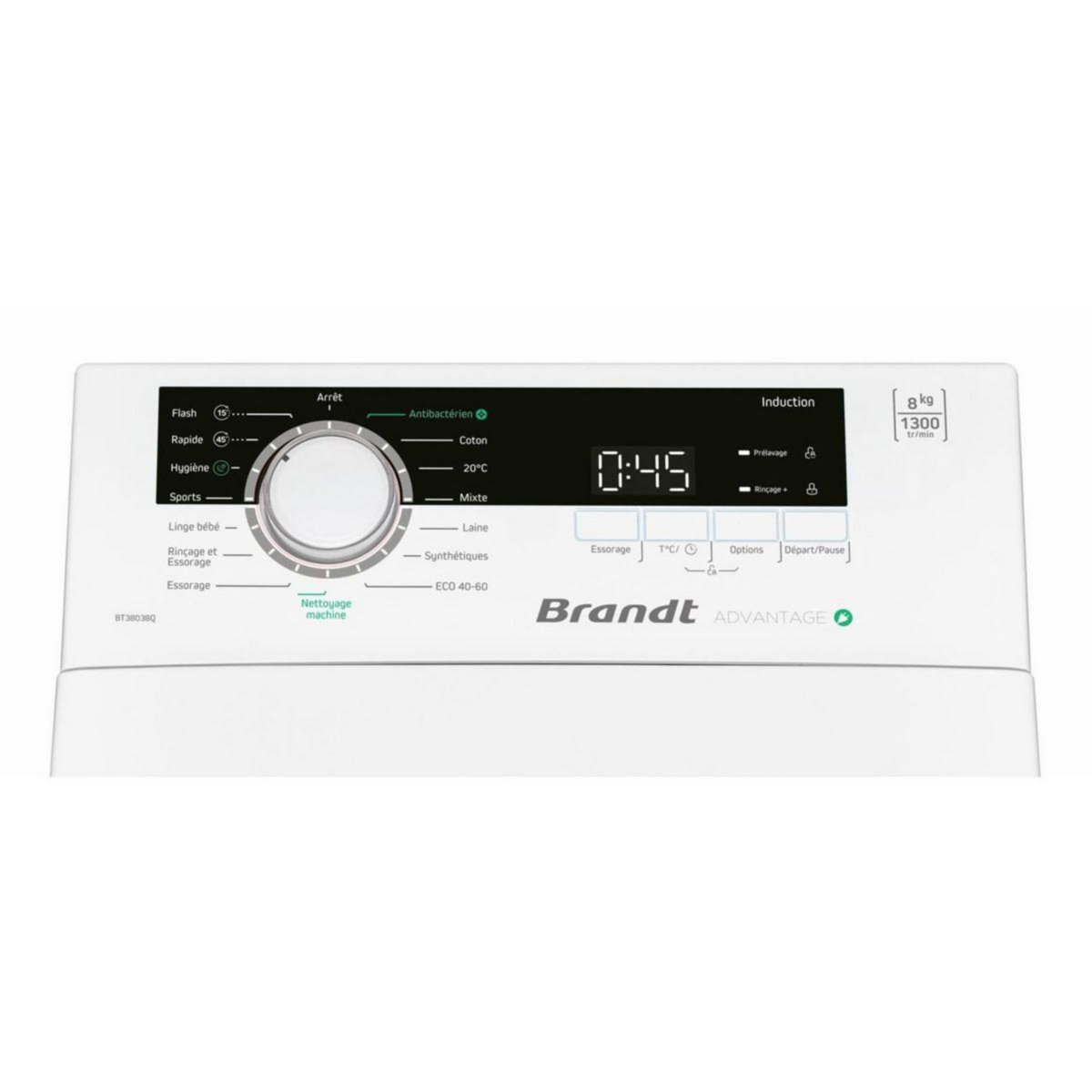 BRANDT Lave linge top BT38038Q