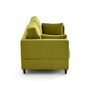 Voir la diapositive 6 : LISA DESIGN Anna - canapé droit 2 places avec poche en velours - pieds en bois