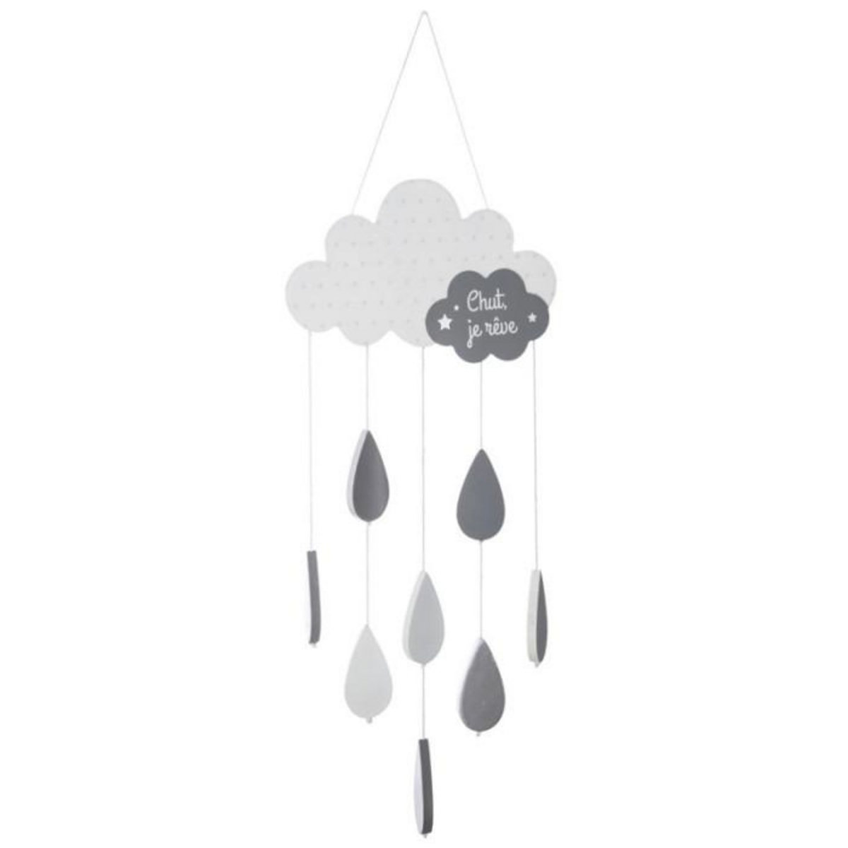 Atmosphera Kids Suspension Enfant  Nuage  57cm Gris