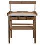 Voir la diapositive 2 : ESSCHERT DESIGN Esschert Design Table de rempotage avec tiroir et etagere marron