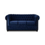 Voir la diapositive 1 : LISA DESIGN William - canapé chesterfield - 3 places - en velours