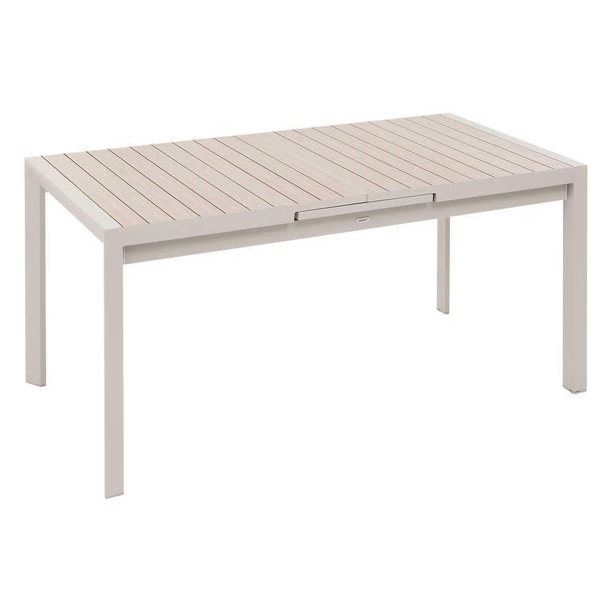 Voir la diapositive 3 : HESPERIDE Table de jardin rectangulaire extensible en aluminium Evasion Lin/Argile 8/10 places - Hespéride