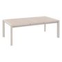 Voir la diapositive 3 : HESPERIDE Table de jardin rectangulaire extensible alu Evasion 8/10 places lin et argile - Hespéride