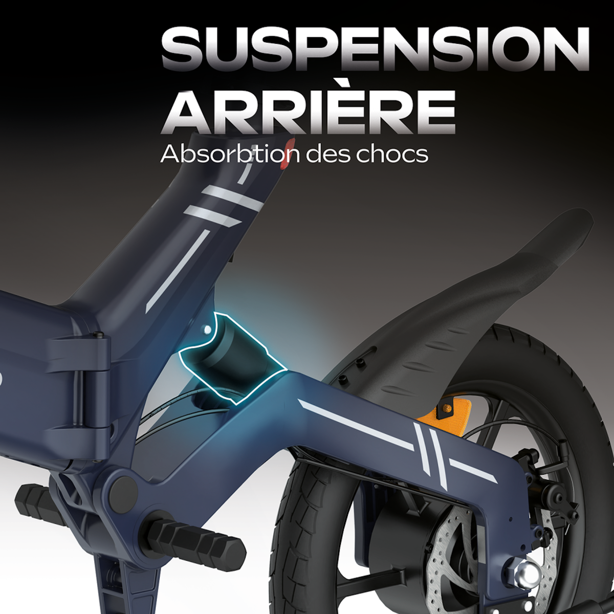 URBANGLIDE Vélo électrique pliable URBANGLIDE LINX 160 – 40 km d'autonomie