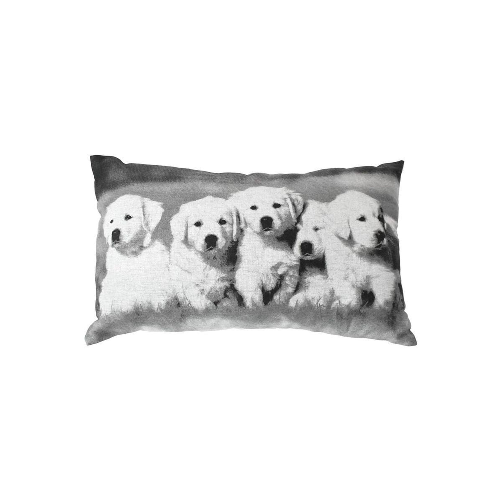 ENJOY HOME Coussin déco chiens  vickie  30x50cm noir