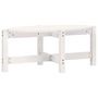 Voir la diapositive 2 : VIDAXL Table basse Blanc 87x48x35 cm Bois massif de pin
