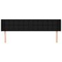 Voir la diapositive 3 : VIDAXL Tete de lit avec oreilles Noir 163x16x78/88 cm Tissu