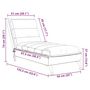 Voir la diapositive 6 : VIDAXL Chaise longue de massage avec coussins noir tissu
