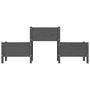 Voir la diapositive 4 : VIDAXL Jardiniere Gris 178,5x44x75 cm Bois massif de pin